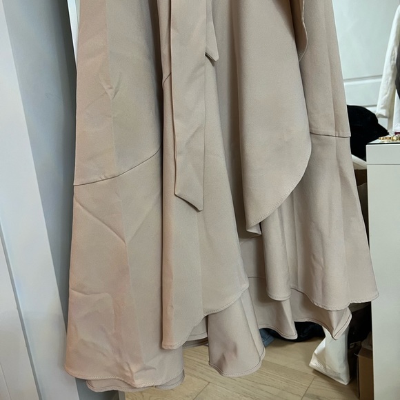 Pink maxi long sleeve ruffle dress - Picture 4 of 4